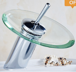 Round Glass Faucet 84H10-CHR-S