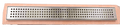 24 in shower linear drain grid flow-in BN with WF