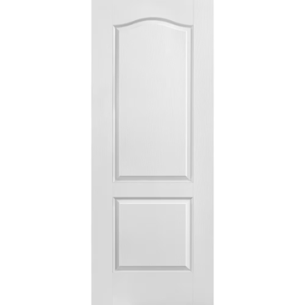 24-36INCH Primed 2 Panel Arch-Top Hollow Core Textured Interior Door Slab