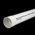 4 in x 10ft PVC Solid Sewer white Pipe with hole