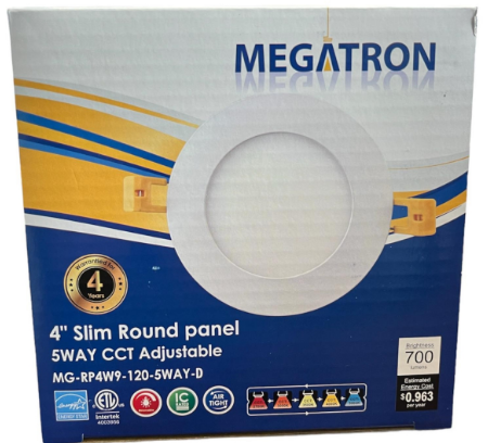 MEGATRON 4 in 9w LED WET-5CCT/WHITE