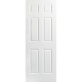 24-36INCH x 80INCH Primed 6 Panel Hollow Core Textured Interior Door Slab