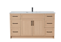 48" MDF Wood Color Vanity Lemon/Coco