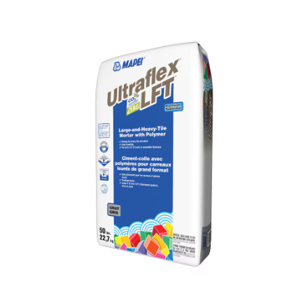 MAPEI ULTRAFLEX LFT Grey Premium Large-and-Heavy-Tile Mortar 50 lb.