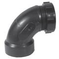1-1/2 in 90D ABS DWV ELBOW SJ NUTxH