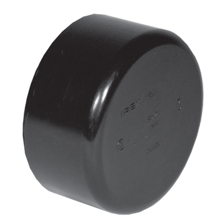 4 in ABS DWV PERM, CAP HUB