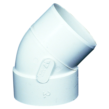 4 in ELBOW 45DEG.PVC