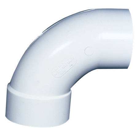 4 in PVC SxH ELBOW 90DEG.